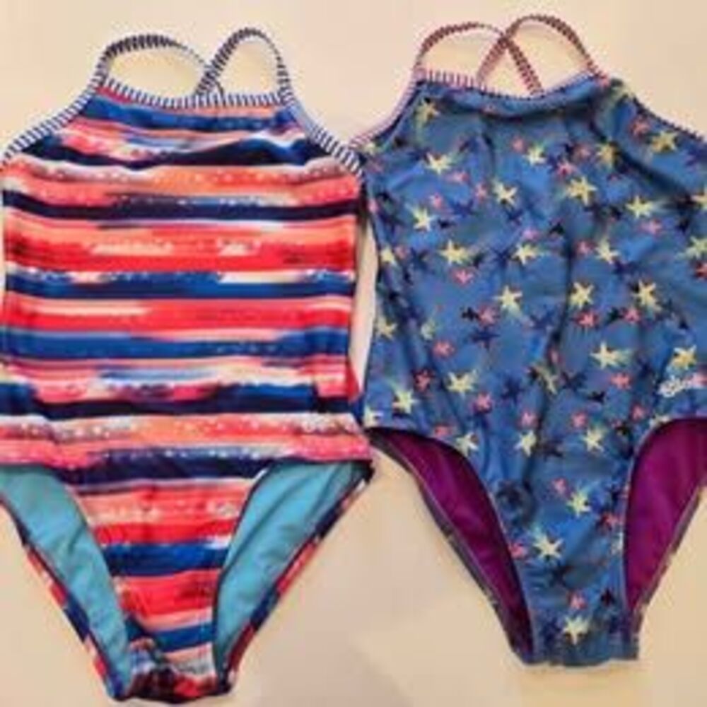 Two Girls "Uglies" Competition Style Swimsuits sz 16